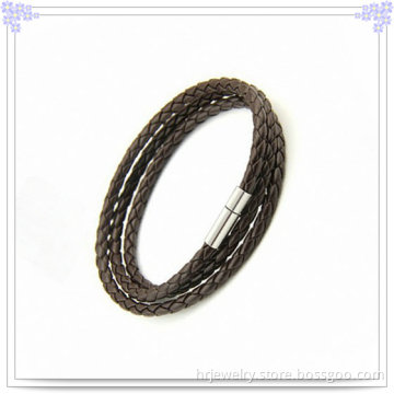 Leather Jewelry Leather Bracelet for Magnetic Bracelet (HR3457)